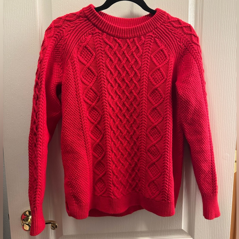 J. Crew Vibrant Red Women's Sweater
